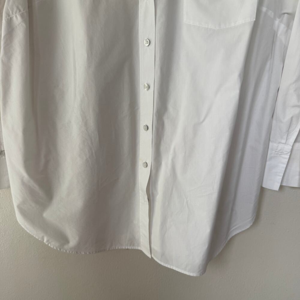 Talbots Crisp White Long Shirt size XL - Picture 4 of 11
